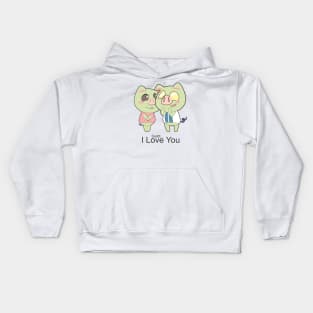 Couple Love Pig Kids Hoodie